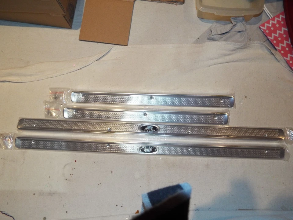 55 1955 1956 1957 CHEVROLET BEL AIR, 210 4 DR SEDAN OR WAGON CARPET SILL PLATES  - Image 1 of 1