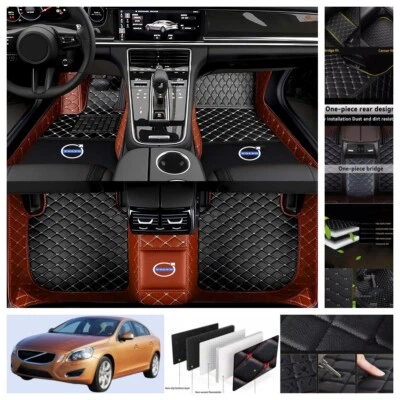 Fit For Volvo S60 2001-2025 Car Floor Mats Leather Foot Carpets Waterproof Cargo Foto 1 de 4
