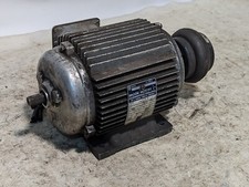 Brook Motors 1HP electric motor, D90L frame, 220/440VAC, 3 phase, cont duty