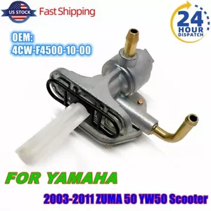 Fuel Petcock On Off Valve Gas For YAMAHA 2003-2011 ZUMA 50 YW50 #4CW-F4500-10-00 - Picture 1 of 7