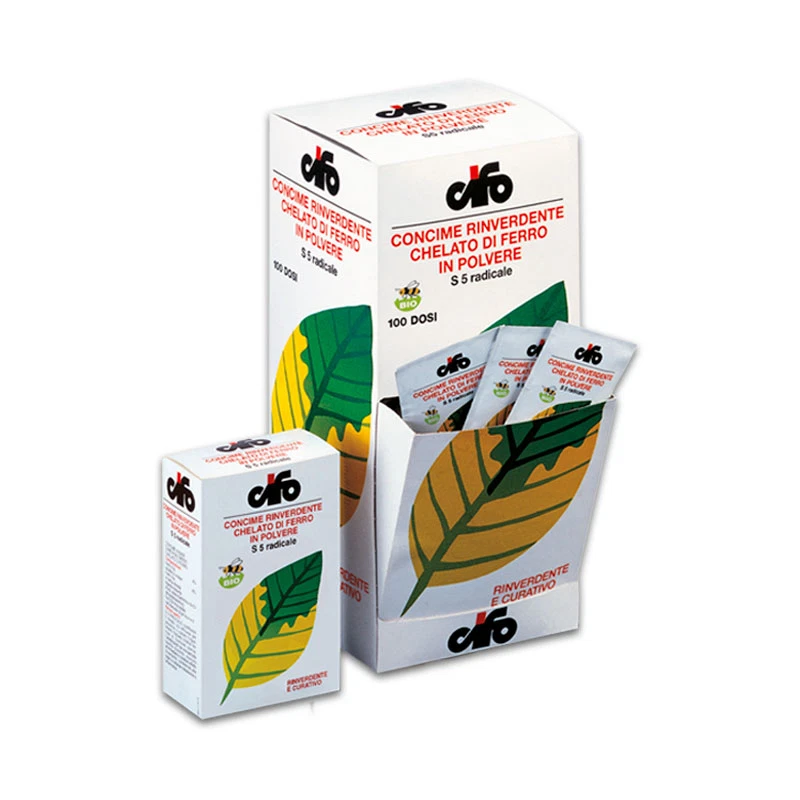 Cifo S5 Concime rinverdente chelato di ferro radicale 100 gr
