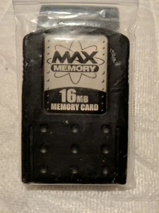 Memory Max 16MB Black Memory Card for Playstation 2 - Picture 1 of 2