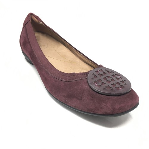 Scarpe ballerine donna Clarks Artisan misura 6 5 bordeaux scamosciate slip on AD6
