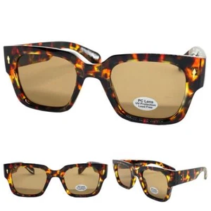 GAFAS DE SOL clásicas elegantes vintage años 50 estilo retro marco grueso cuadrado tortuga - Imagen 1 de 6
