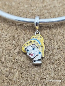 AUTHENTIC DISNEY CINDERELLA BELIEVE IN YOUR DREAMS 925 STERLING SILVER CHARM - Picture 1 of 3
