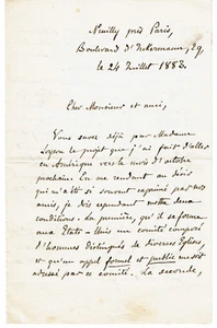 Exkommunizierter katholischer Reformator HYACINTHE LOYSON 1880er - 4 AUTOGRAMMBRIEFE - Bild 1 von 10