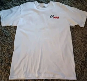 NRA National Rifle Association Official Logo "STAND & FIGHT" T-shirt Sz L ~ USA - Picture 1 of 4
