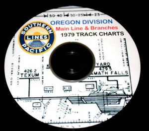 Southern Pacific RR 1979 Oregon Divison Track Chart PDF  pages on DVD - Picture 1 of 5