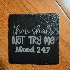Slate Coaster Witty Sarcastic Engraved - Picture 1 of 1