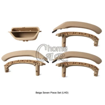  Manija de reposabrazos de puerta de coche beige moldura interior para BMW X3 F25 X4 F26 2010-2017 LHD Foto 1 de 4