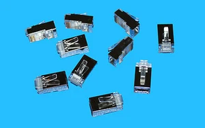 GENUINE BELKIN RJ45 ETHERNET NETWORK CONNECTORS - R6G088BSH-10 - 10 PACK - Picture 1 of 5
