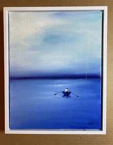 Original Öl auf Leinwand mit dem Titel Get Away vom lokalen New Yorker Künstler Patrice Pelissier - Bild 1 von 7