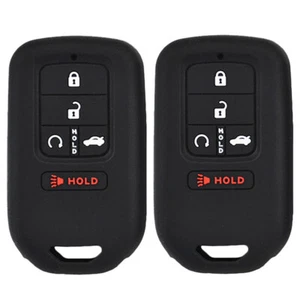 Silicone Key Case For For Honda Civic Accord CR-V HR-V Pilot Fit Fob Cover - Picture 1 of 6