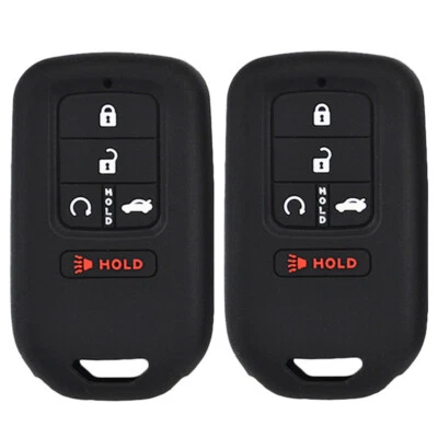 Funda de silicona para llave para Honda Civic Accord CR-V HR-V Pilot Fit Fob Cover Foto 1 de 4