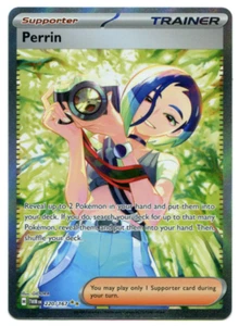 Pokemon Perrin Full Art Trainer Twilight Masquerade Holo 220/167 NM - Picture 1 of 2