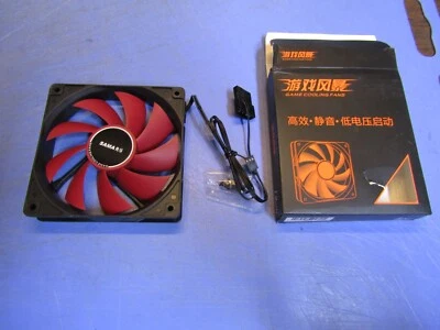1 – SAMA Game Fan Chassis High Speed Cooling Mining Rig Fan 1000 RPM 4 Pin 120mm - Image 1 of 4