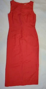 Vestido para mujer Jessica Howard talla 6 rosa coral bordado mezcla de lino maxi cambio - Imagen 1 de 11