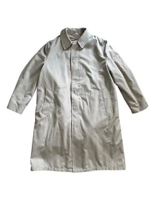 VTG 70s 80s Oleg Cassini Mens Size 42R Weather Ready Trench Coat Zip Out Lining - Picture 1 of 13