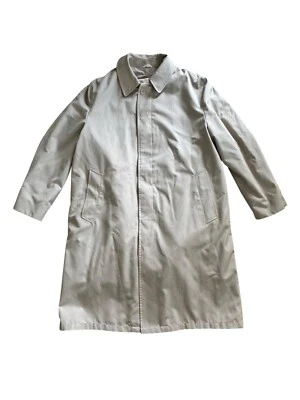 VTG 70s 80s Oleg Cassini Mens Size 42R Weather Ready Trench Coat Zip Out Lining - Image 1 of 4