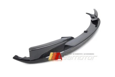 Carbon Fiber P Style Front Lip Spoiler fits BMW F30 F31 3-Series M Sport Bumper Foto 1 de 3
