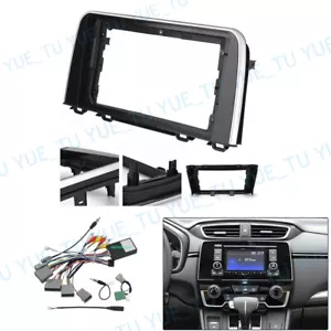 10.1" Car Radio Stereo Frame Fascia Panel w/Can Harness for Honda CRV 2017~2020 - Picture 1 of 8
