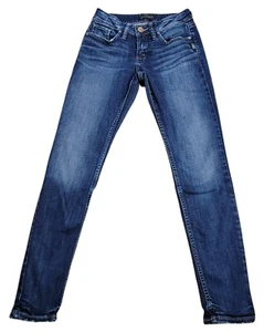 Silver Jeans Co Suki Skinny Blue Denim Jeans Size 25x29 EUC - Picture 1 of 11