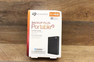 New Seagate Backup Plus Portable 5TB External 2.5in. Hard Drive - Black - SEALED - Afbeelding 1 van 2