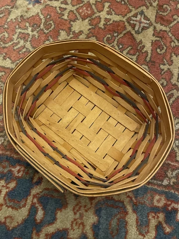 Longaberger Blue Red Bread Basket, 1999, W4037 PATRIOTIC JULY 4th Cover