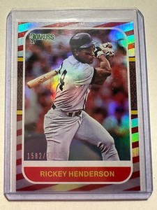 K59,614 - 2021 Donruss Red #247 Rickey Henderson RETRO #/2021