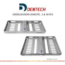 Dentech 5 & 10 Zahn Sterilisation Kassetten Rack Ablage Autoklav Surgical Instu
