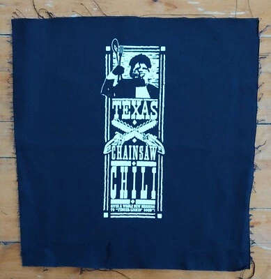 LARGE Canvas Back Patch CHAINSAW CHILI HORROR Texas Chainsaw Massacre - Image 1 of 4