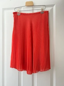 mango coral pleated skirt s - Picture 1 of 5