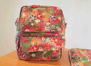 JuJuBe Ju Ju Be Perky Perennials PackaBe Diaper Bag Baby Backpack Floral +Change - Picture 1 of 12