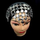 Bauchtanz Haarschmuck mit Münzen  Stirnschmuck Haarreif Kopfschmuck Diadem 