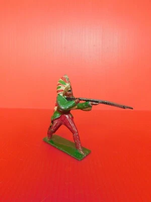 PLOMB CREUX  / GEMALU  OU B.F.  /  LE WESTERN   CHEF INDIEN AU COMBAT - Photo 1/4