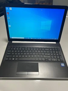 hp laptop touchscreen 15-da0xxx 7th gen i5 silver gently used - Picture 1 of 5