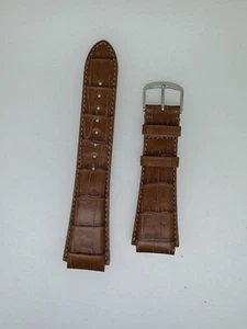 Hamilton 19MM diver cut tan croco emboss watch band strap - Picture 1 of 2