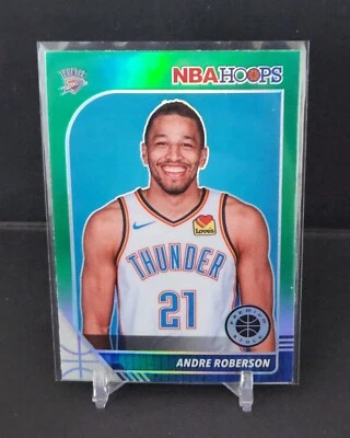 ANDRE ROBERSON 2019-20 Panini NBA Hoops Premium Stock  Green Prizm #134 - Image 1 of 2