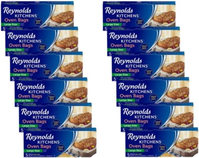 Bolsas grandes para horno Reynolds Cocinas, 5 unidades (paquete de 12) Foto 1 de 4