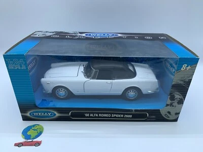Welly Alfa Romeo Spider 2600, modello in scala (1:24 - 1:25), vintage (2340) - Immagine 1 di 4