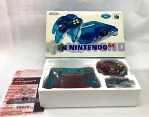Nintendo 64 Clear Blue Console System NUS-001 from JAPAN New item - Picture 1 of 9