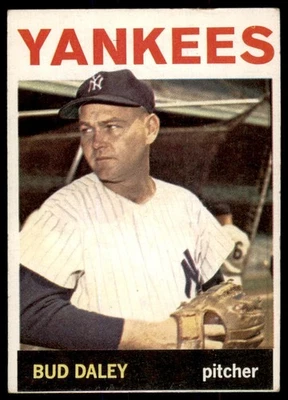 1964 Topps #164 Bud Daley New York Yankees EX Foto 1 de 2