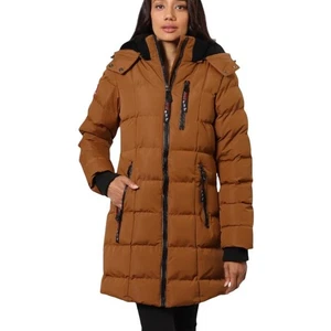 Canada Weather Gear Damen Braun Bubble Puffer Parka Winterjacke Gr. XXL - Bild 1 von 10