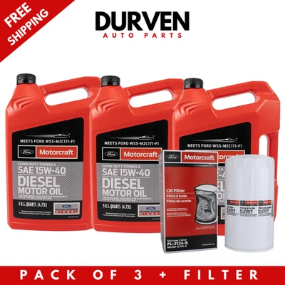Motorcraft 15W-40 Engine Oil Filter For 16-22 Ford F-250 F-350 6.7L Powerstroke - Imagem 1 de 4