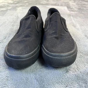 Airwalk Shoes Mens Size 6 Black Canvas Slip On Skate Sneakers Comfort Casual - Picture 1 of 11