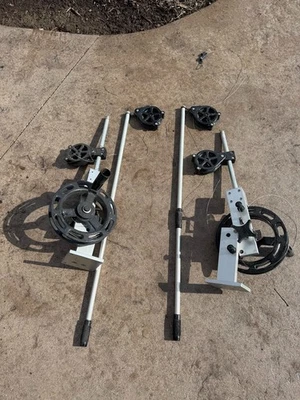 Big Jon Manual Downriggers (2)  -   with mounting bases - Image 1 of 4