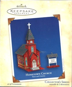 Punze 2004 Heimatstadt Kirche Ornament Stadt und Land 2 Stück - Bild 1 von 1