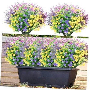 24 Bundles Fake Flowers, UV Resistant Artificial New Mixed Color-24 Bundles - Picture 1 of 7