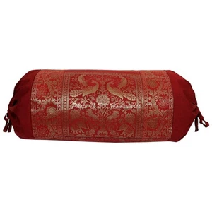 Yoga Nackenrolle Kissenbezug Zylindrisch Indischer Elefant Brokat Hotdog Kissen - Bild 1 von 5