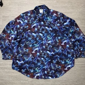 Torrid Wizarding World of Harry Potter Madison Button Front Blouse Blue Sz 4 - Picture 1 of 6